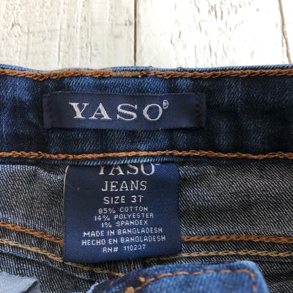 Yaso Jeans cuffed denim shorts sz: 3T - Picture 3 of 6
